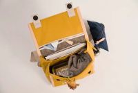 Schultasche von Hänska aus Bio-Baumwolle in bright mustard