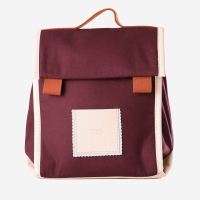 Schultasche Aubergine von Hänska aus Bio-Baumwolle
