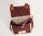 Schultasche Aubergine von Hänska aus Bio-Baumwolle oben