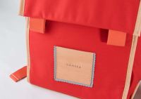 Schultasche von Hänska aus Bio-Baumwolle Cherry Tomato detail