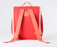 Schultasche von Hänska aus Bio-Baumwolle Cherry Tomato hinten