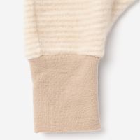 Schlafsack mit Fuß Wollfrottee Plüsch Ringel