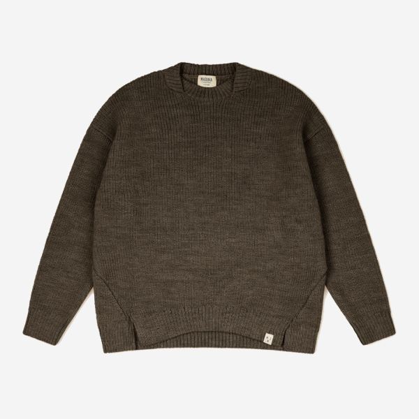 Kinder Pullover Sia Natural Luxe von Matona aus Merinowolle und Alpakawolle in vulcano
