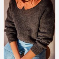 Kinder Pullover Sia Natural Luxe von Matona aus Merinowolle und Alpakawolle in vulcano 3