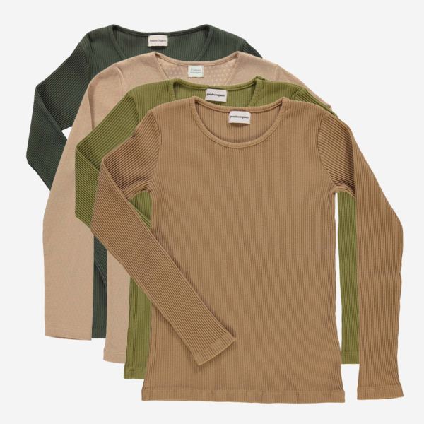 Damen Shirt EGLANTINE von Poudre Organic aus Bio-Baumwolle in forest green