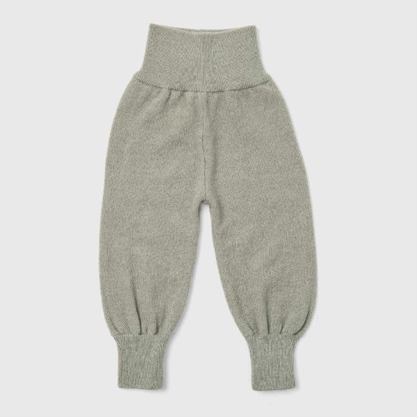 Baby Feinstrick Hose von Halfen aus Kaschmir-Wolle und Merinowolle in sage