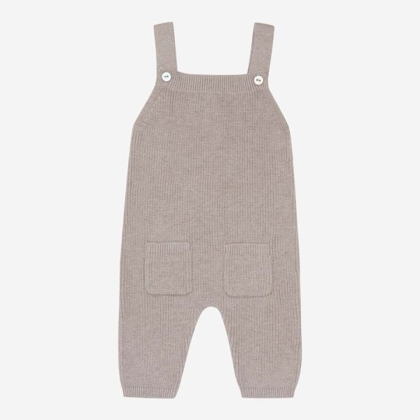 Baby Latzhose Perlfangstrick von Puri Organic aus Bio-Baumwolle und Seide in tan