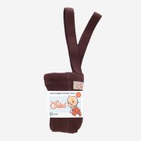 Strumpfhose mit Hosenträgern von Silly Silas aus Bio-Baumwolle in chocolate brown 5
