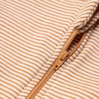 Schlafsack ärmelfrei mit Fuß Wolle/Seide Ringel