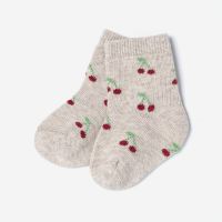 Baby Socken Baumwolle Kirschen