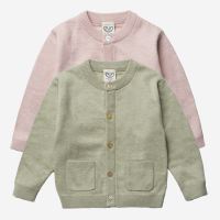 Cardigan Doppelstrick Baumwolle/Seide