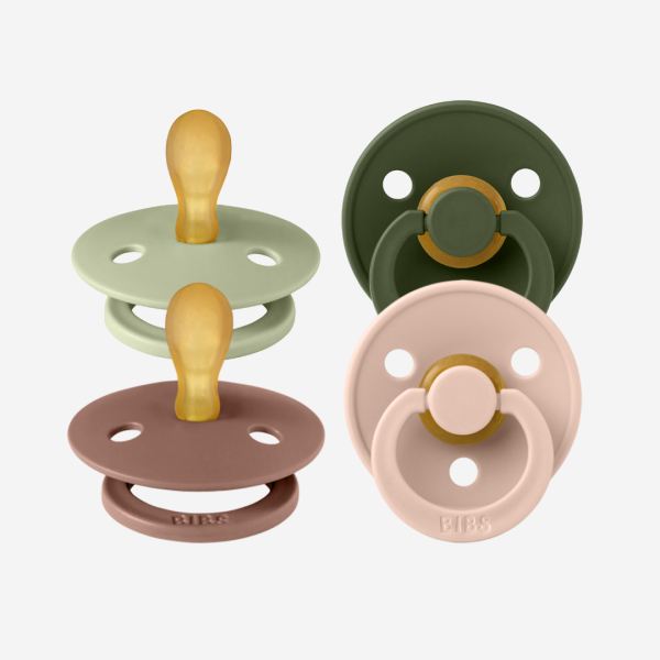 Bibs symmetrische Schnuller Kautschuk 2er Pack