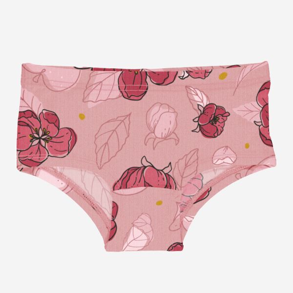 Kinder Hipster Unterhose Malus Flower von Meyaday aus Bio-Baumwolle
