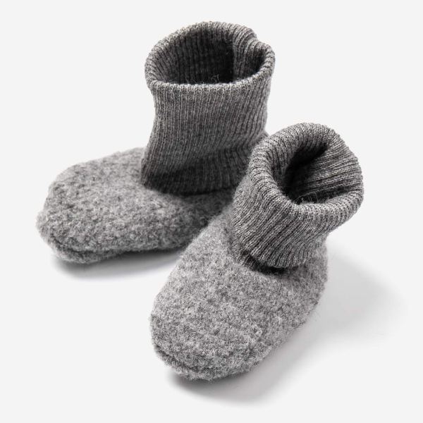 Baby Walk-Schühchen von Halfen aus Wollwalk in grau