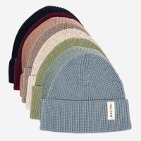 Strick-Beanie von Halfen aus Wolle in natur