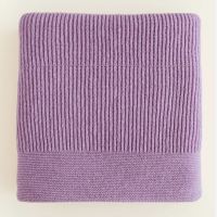Familiendecke Gaston von Hvid aus Merinowolle in lavender