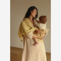 Babydecke Felix von Hvid aus Merinowolle in light yellow 2