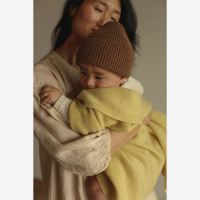 Babydecke Felix von Hvid aus Merinowolle in light yellow 3