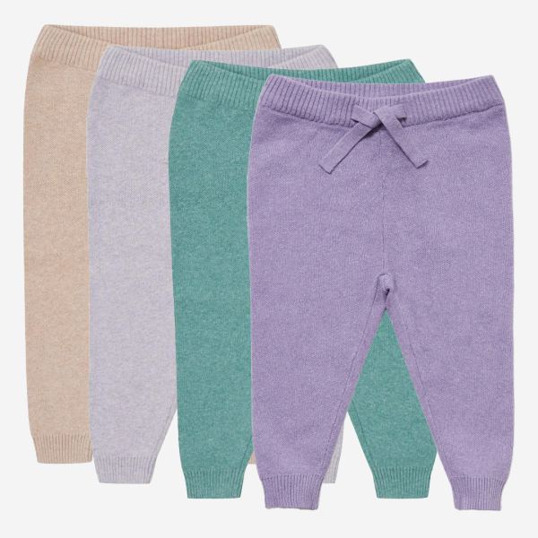 Joggingpant von Puri Organic aus Bio-Baumwolle und Leinen in basilikum