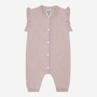 Strampler Rüschen Baumwolle/Seide Ringel