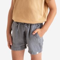 Kinder Classic Shorts von Matona aus Leinen in storm blue 4