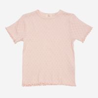 T-Shirt Pointelle heart Bio-Baumwolle