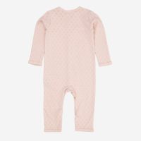 Baby Strampelanzug Pointelle Copenhagen Colors Bio-Baumwolle dusty rose hinten