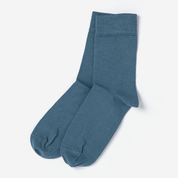 socken groedo damen blau bio-baumwolle
