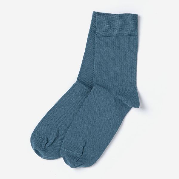 socken groedo damen blau bio-baumwolle