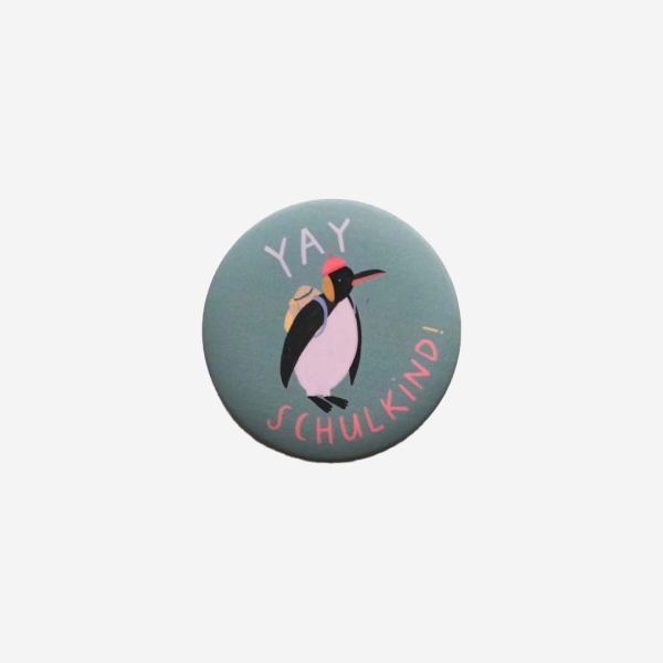 Button Yay Schulkind