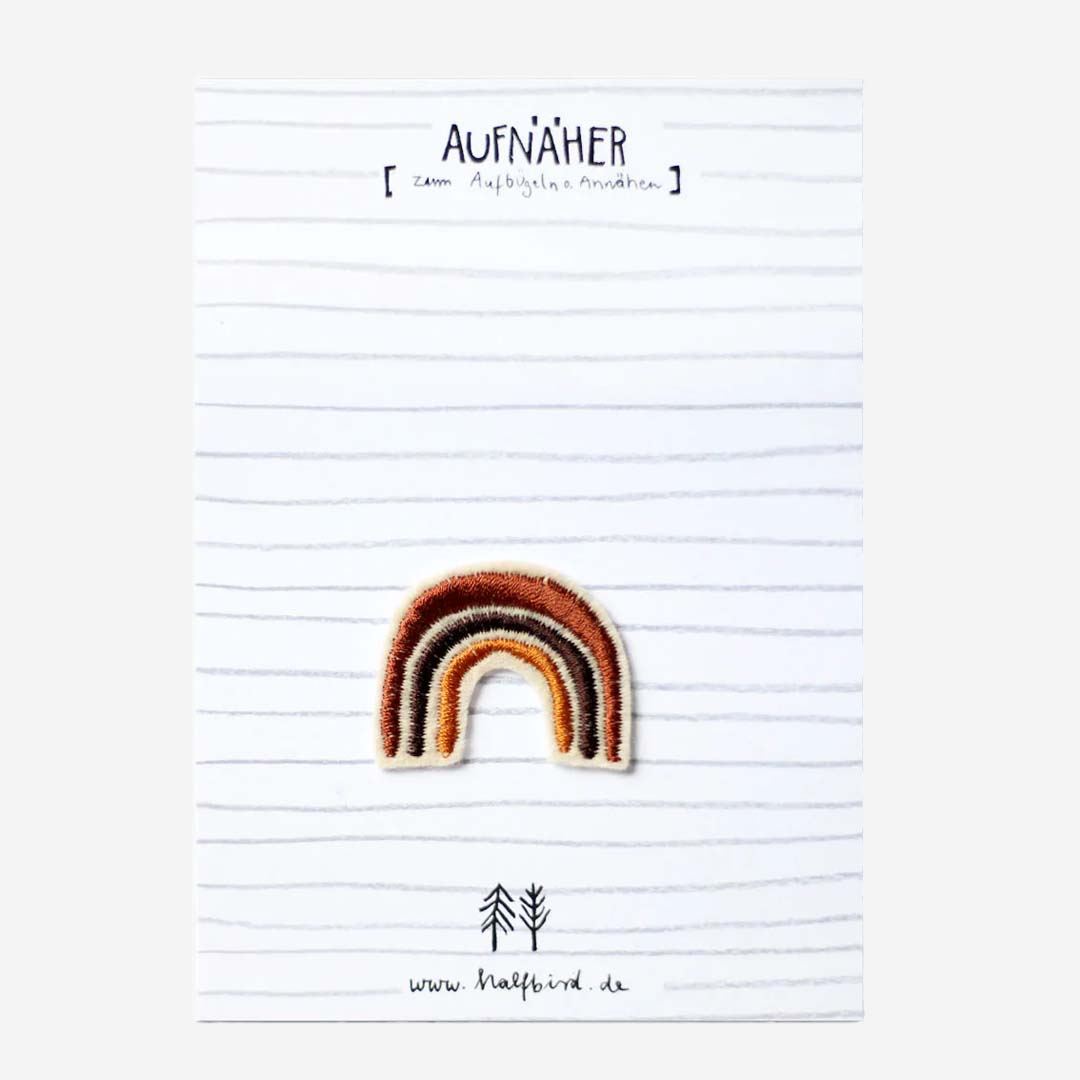 Finally Home Retro Regenbogen Mit Wolke Bügelpatch – Vintage Design, Zum Aufbügeln Oder Aufnähen Auf Kleidung & Taschen