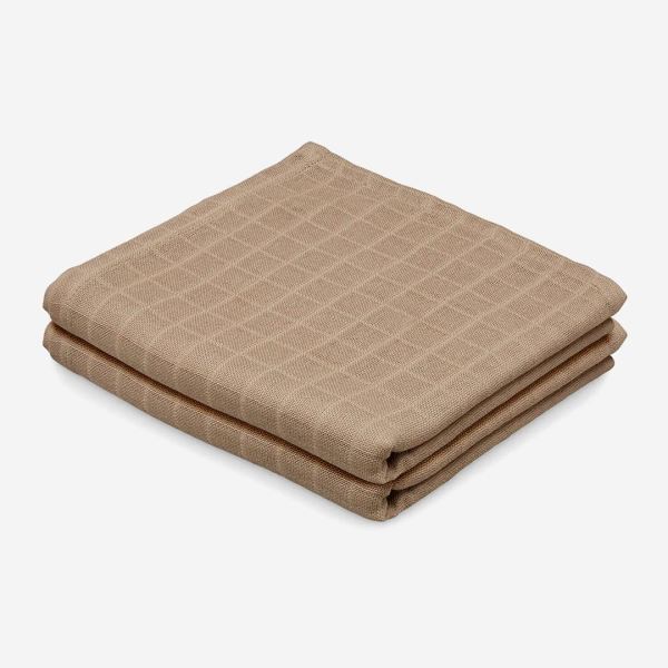 Musselin Tuch im 2er Pack von Cam Cam aus Bio-Baumwolle in camel