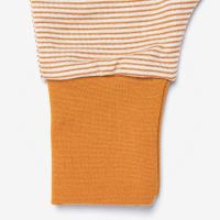 Schlafsack ohne Arm und mit Fuß von Lilano aus Wolle/Seide in Ringel curry 3