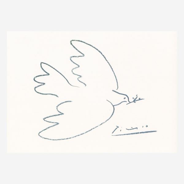 Postkarte „Friedenstaube“ von Pablo Picasso