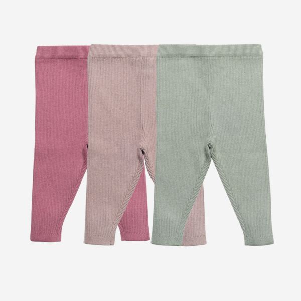 Leggings Rippstrick Baumwolle/Wolle