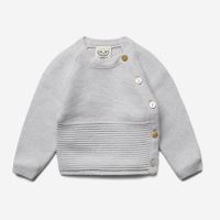 Kimono Baumwolle/Seide Krausstrick