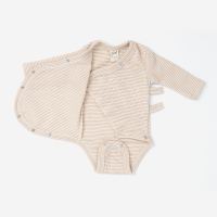 Wickelbody Wolle/Seide Ringel sand 56