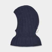 Schalmütze Merino gerippt