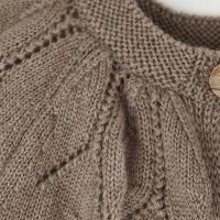 Cardigan mit Strickmuster Merinowolle