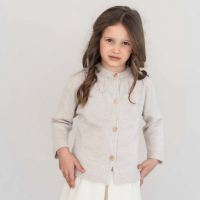 Cardigan mit Strickmuster Merinowolle