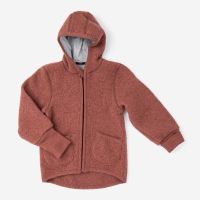 Jacke Wollwalk marone 86/92