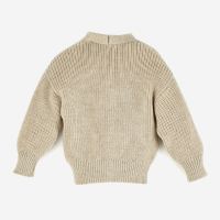 Cardigan Grobstrick Merinowolle natur 122/128