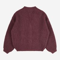 Kinder Strickjacke Wolle/Baumwolle berry 13-14 Jahre