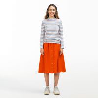 Damen Rock Leinen squash XL