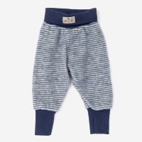 Nabelbundhose Wollfrottee-Plüsch Ringel