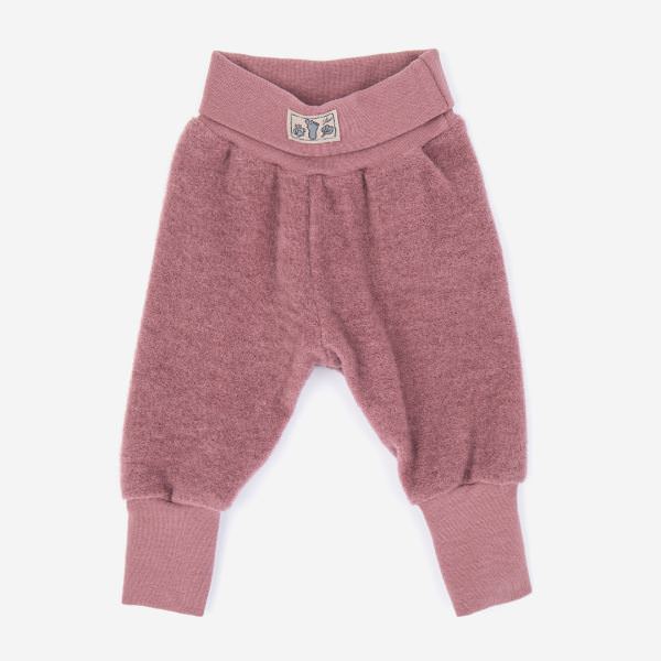 Nabelbundhose Wollfrottee-Plüsch mauve 116