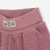 Nabelbundhose Wollfrottee-Plüsch mauve 116