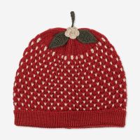 Strickmütze Erdbeere Wolle