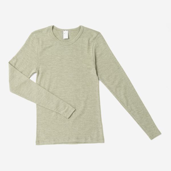 Unisex Shirt langarm Baumwolle/Wolle/Seide