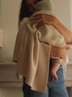 Babydecke Wolle Ida cream